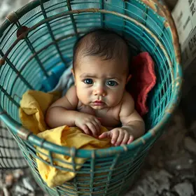 bebê abandonada