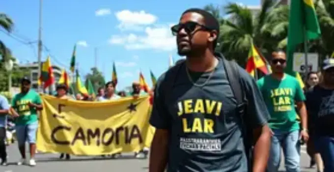 Jerônimo mobiliza apoiadores em caminhada pelas ruas de Camaçari