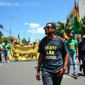Jerônimo mobiliza apoiadores em caminhada pelas ruas de Camaçari