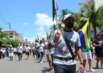 Tagner Cerqueira participa de caminhada com apoiadores